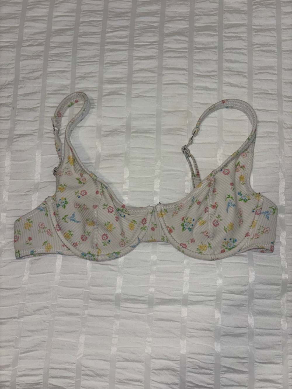 floral underwire swimsuit top